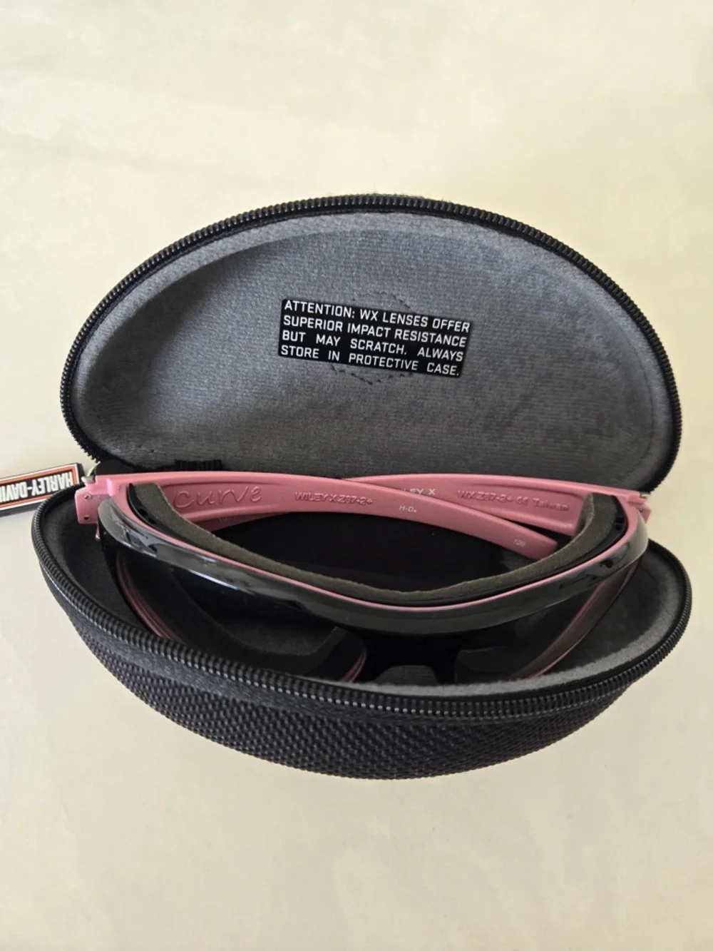 Harley-Davidson Women's Journey Pink & Black Sunglasses with Logo Case